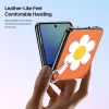 Ốp lưng Galaxy Z Flip 8 DUX DUCIS LUVY Series PU Leather vòng xoay 360°